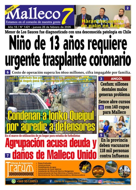 Edición jueves 26 de febrero de 2026